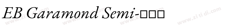 EB Garamond Semi字体转换
